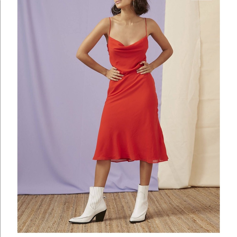 Finders Keepers Nostalgia Dress In Red